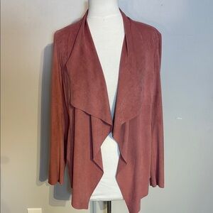 11 A Jules & Leopold Pink Cardigan Jacket with waterfall collar Size M.